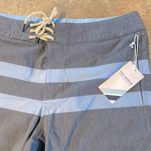 NWT Fair Harbor The Nautilus Boardshort in Navy Stripe Sz 32